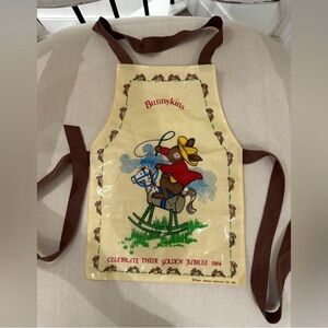 Vintage 1984 Bunnykins Baby Bib RARE Golden Jubilee Made in the UK